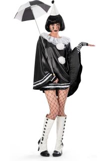 déguisement pierrot noir femme - taille unique