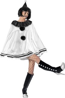 déguisement pierrot blanc femme - taille unique