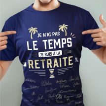 T-shirt à dédicacer homme retraite