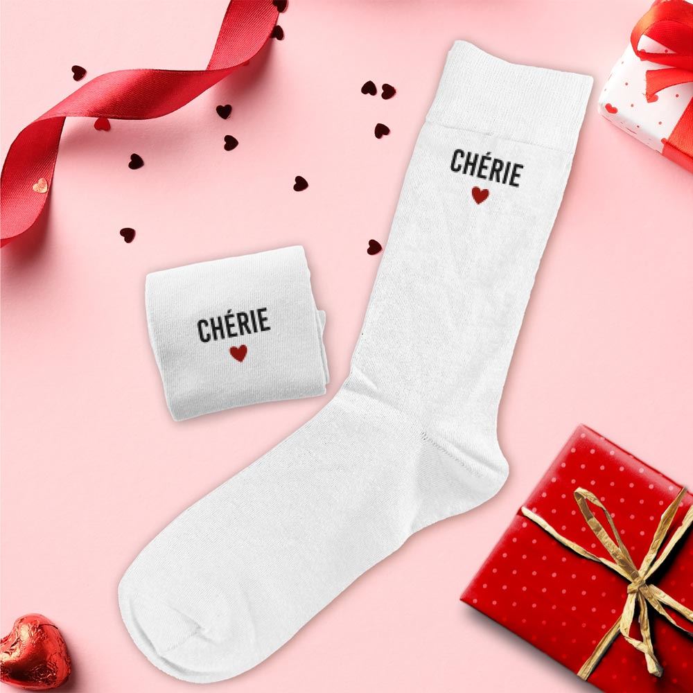 Chaussette femme Saint Valentin taille 36-42
