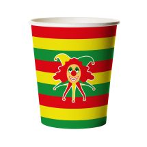 Gobelet rouge jaune vert