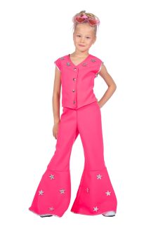 Déguisement western fille rose - taille 128