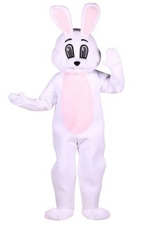 Mascotte lapin blanc