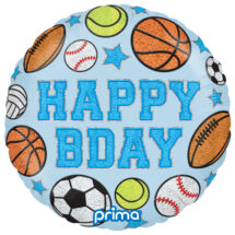 Sachet d'un ballon aluminium ( 45cm) joyeux anniversaire