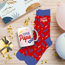 Coffret Mug Chaussettes super papa