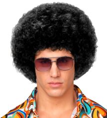 Perruque noir disco unisex