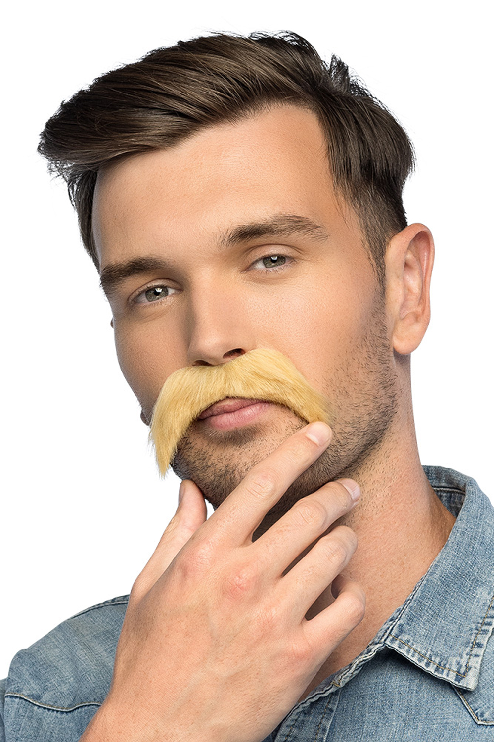 Moustache blonde