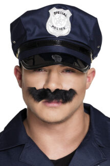 Moustache police noir