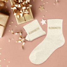 Chaussettes paillettes blondinette