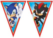 Guirlande drapeau Sonic