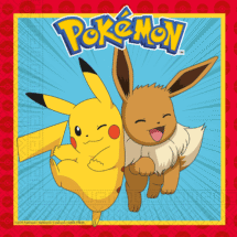 20 serviettes pokemon
