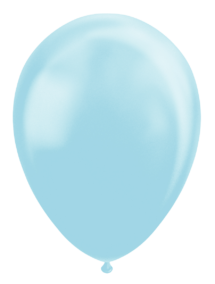 Sachet de 50 ballons latex pastel bleu ( 30 cm)