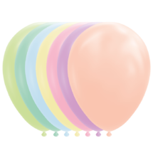 Sachet de 50 ballons couleur pastel assorti