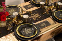 Chemin de table bonne année sous les  etoiles